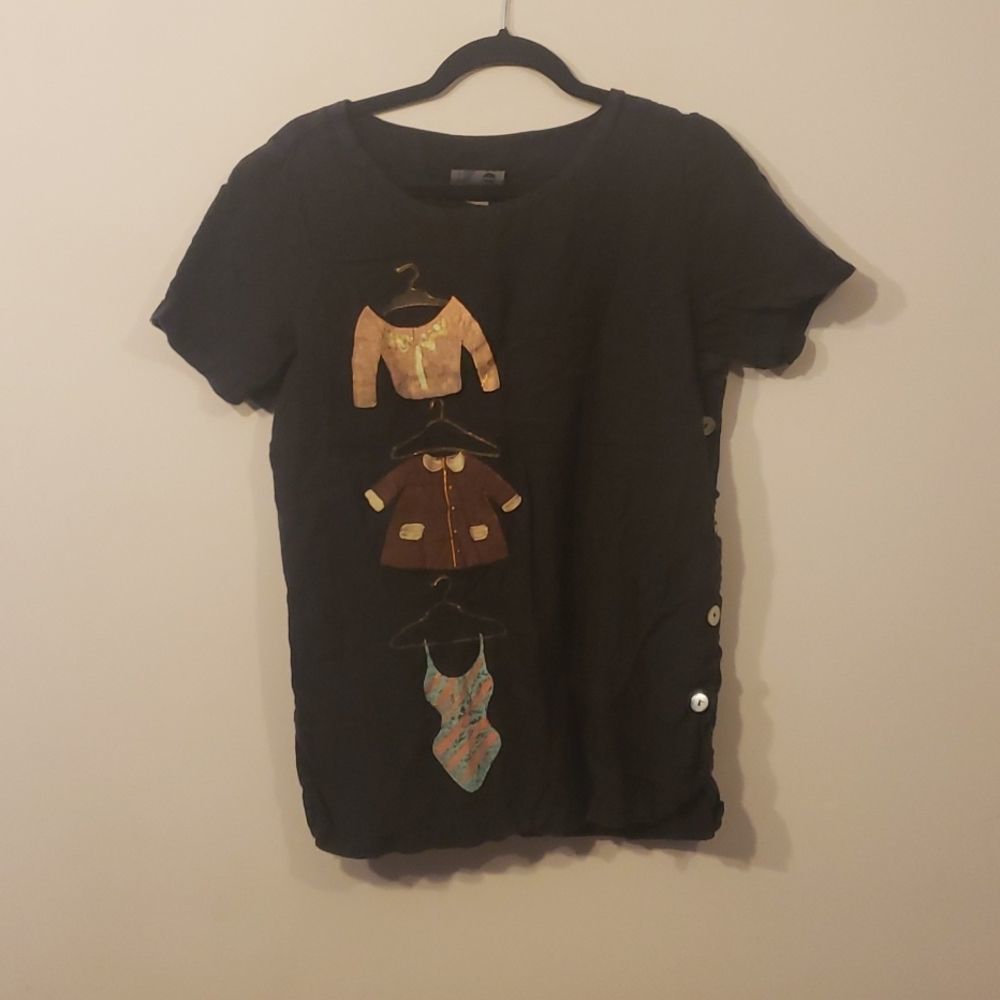 Boy blue blouse